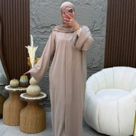 abaya simple manche revers