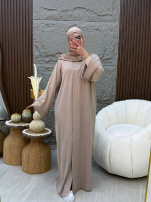 abaya simple manche revers